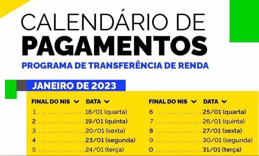 calendario bolsa familia janeiro 2023 web