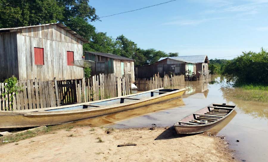 Rio Envira em Feijó sai da cota de transbordo, mas oscila e bombeiros seguem monitorando