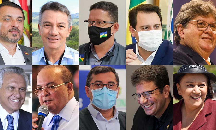 Com 19 governadores aptos a disputar a reeleição, dez já confirmaram pré-candidatura