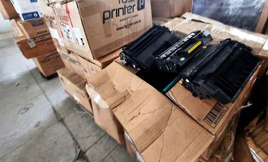 Mais de uma tonelada de toner de impressoras do AC é enviada para descarte em São Paulo