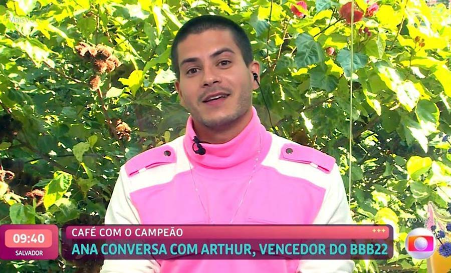 ‘BBB 22’: “Tinha certeza que ia ser o terceiro colocado”, diz Arthur