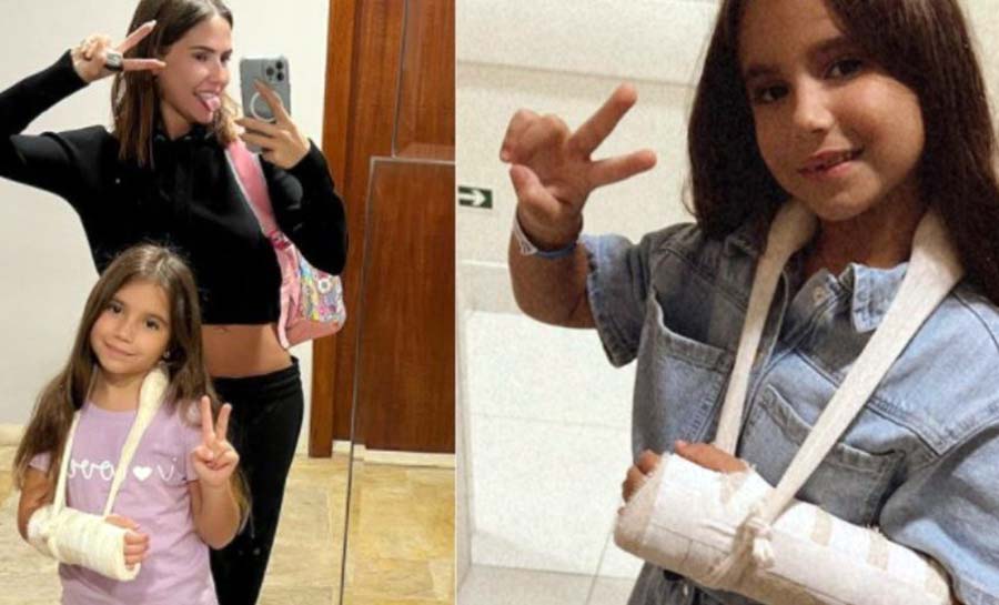 Filha de Deborah Secco quebra o braço: ‘Presente de Dia das Mães’