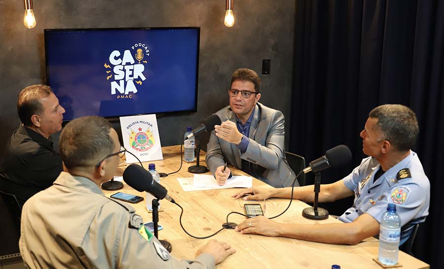 Governador Gladson Cameli vai ao Caserna Podcast e destaca investimentos do governo na Polícia Militar