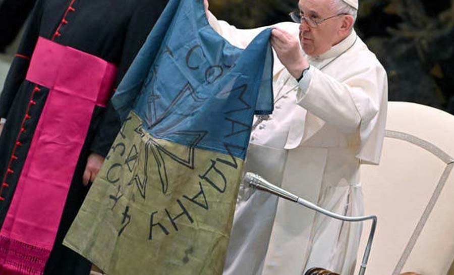 Papa Francisco diz que vai visitar Ucrânia no ‘momento certo’