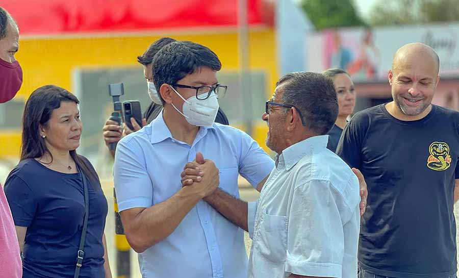 Pré-candidato ao Governo, Jenilson Leite visita o bairro São Francisco