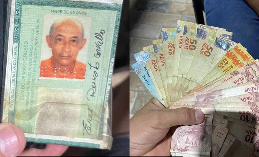 Conselheiro tutelar acha carteira com R$ 2 mil em rodovia no AC e devolve para aposentado: ‘só quero o que é meu’