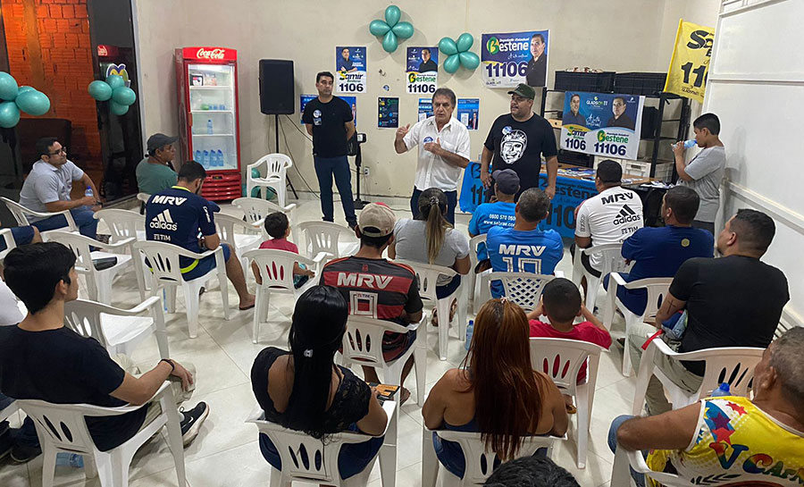 Deputado José Bestene e o filho Samir, visitam amigos e apoiadores em Plácido de Castro