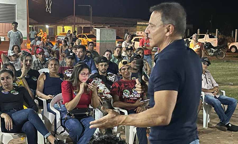 Na Vila Caquetá, Marcio Bittar diz que reeleição de Bolsonaro ‘é prioridade’ 