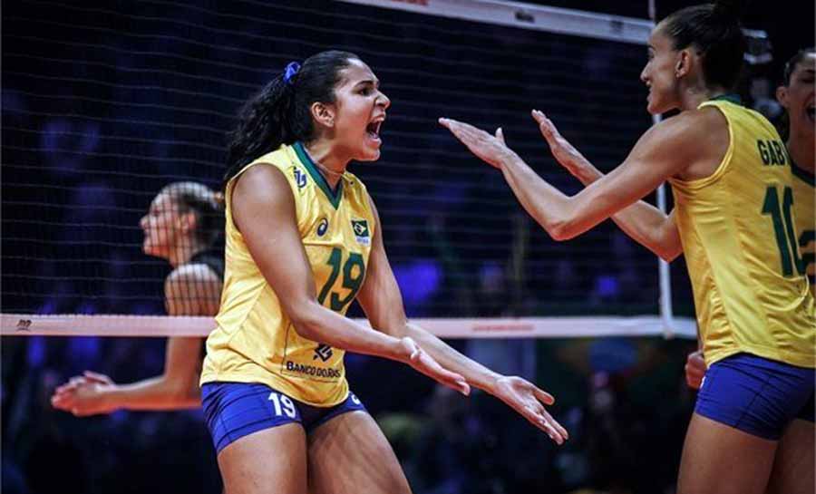 Mundial de vôlei: Brasil vence Bélgica por 3 sets a 1