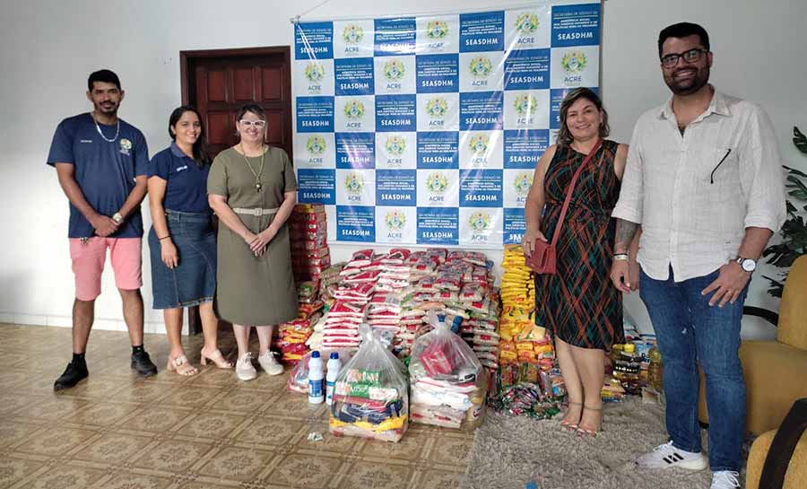 Mais de 900 quilos de alimentos são arrecadados nas inscrições da Corrida do Servidor em Cruzeiro do Sul