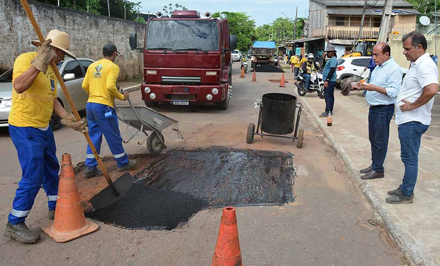 Prefeitura de Rio Branco avança em revitalização de ruas da capital