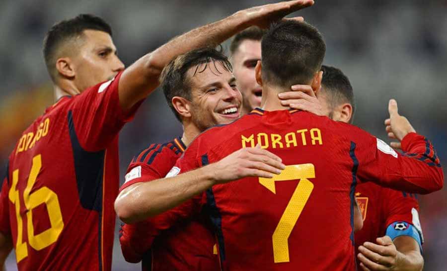 Espanha dá show e aplica goleada histórica sobre a Costa Rica