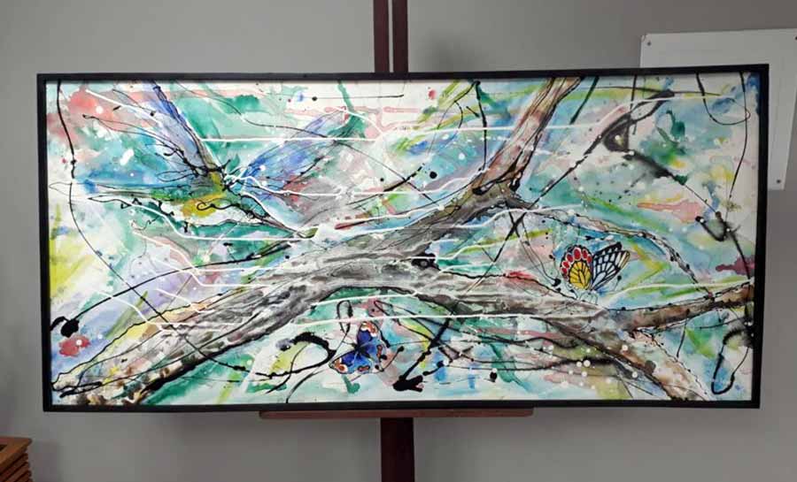 Com apoio da FEM, artista plástico apresenta exposição Fragmentados