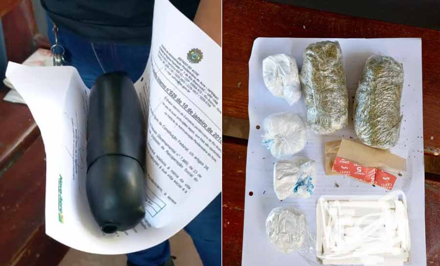 Mulher é presa ao tentar entrar com droga escondida nas partes íntimas em presídio de Rio Branco