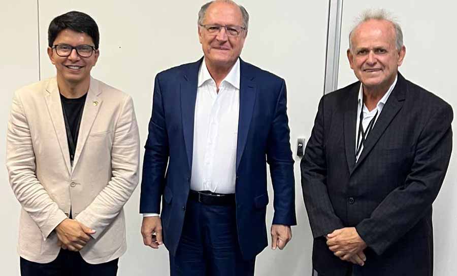 Em Brasília, Jenilson e César Messias se reúnem com Alckmin para tratar de demandas para o Acre