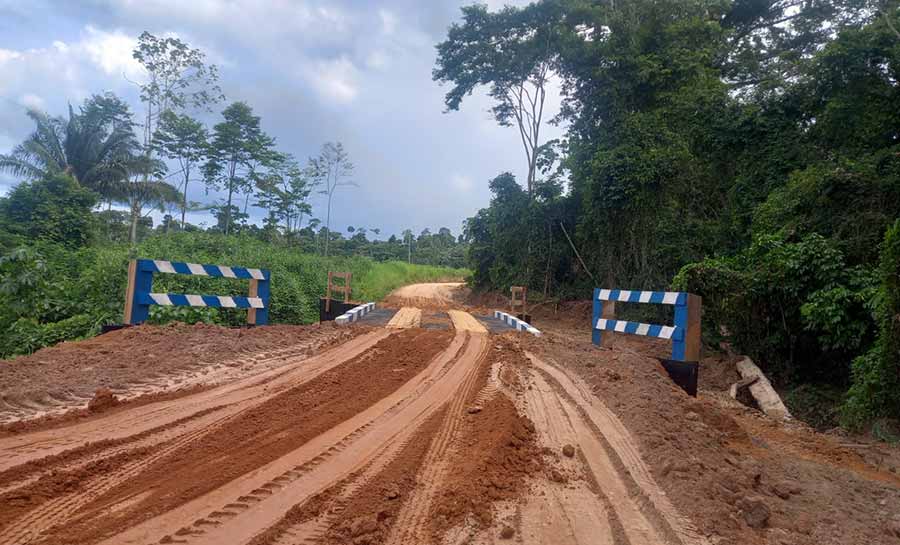 Governo e Prefeitura de Sena Madureira constroem ponte no Ramal Cassirian