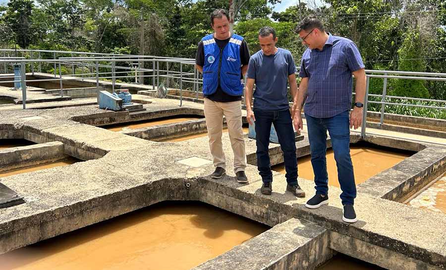 Governo vistoria ETA I para realizar obra de modernização no sistema de tratamento de água