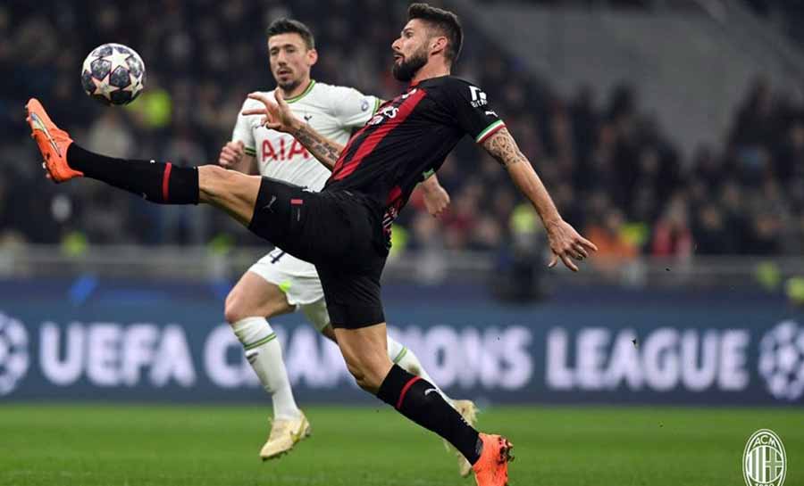 Milan bate Tottenham na ida das oitavas de final da Champions League