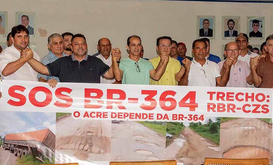 Prefeito Zequinha Lima participa de movimento SOS pela BR 364