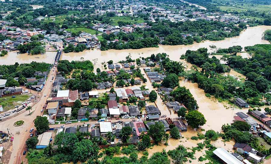 Municípios do interior decretam situação de emergência em razão de cheia do Rio Acre e igarapés