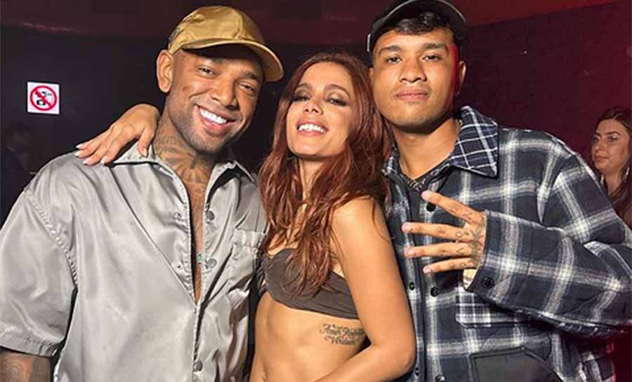 Nego do Borel e Anitta aparecem juntos em festa após fazerem as pazes