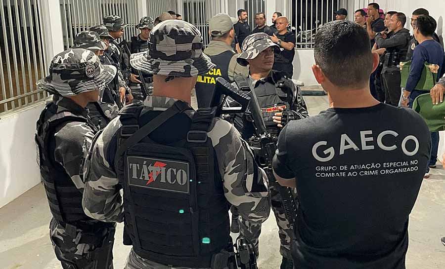 Operação da PM e do MP prende cinco pessoas por integrarem organização criminosa no interior do Acre