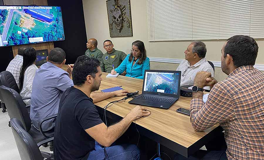 Segurança Pública e Cageacre realizam tratativas para cessão de espaço a heliponto em Cruzeiro do Sul