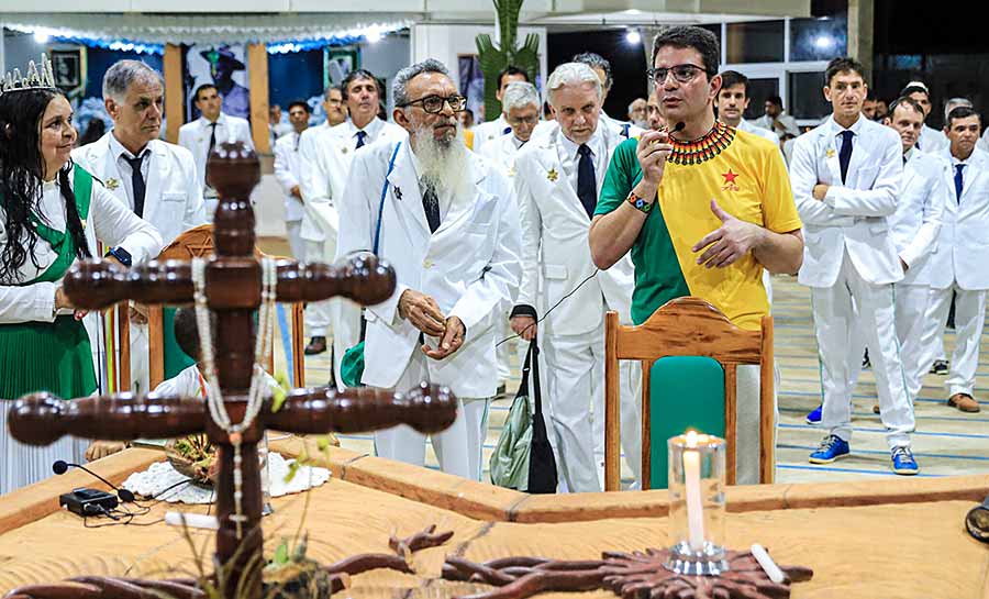 Gladson Cameli participa da inauguração da Igreja da Floresta, no Céu do Mapiá