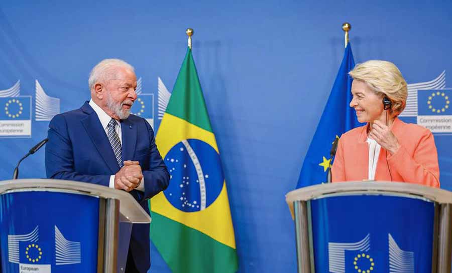 Acordo entre UE e Mercosul pode sair em 2023, diz presidente Lula