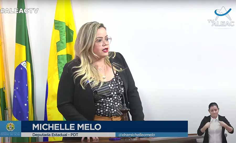 Deputada Michelle Melo deixa liderança do governo na Aleac: ‘combati o bom combate’