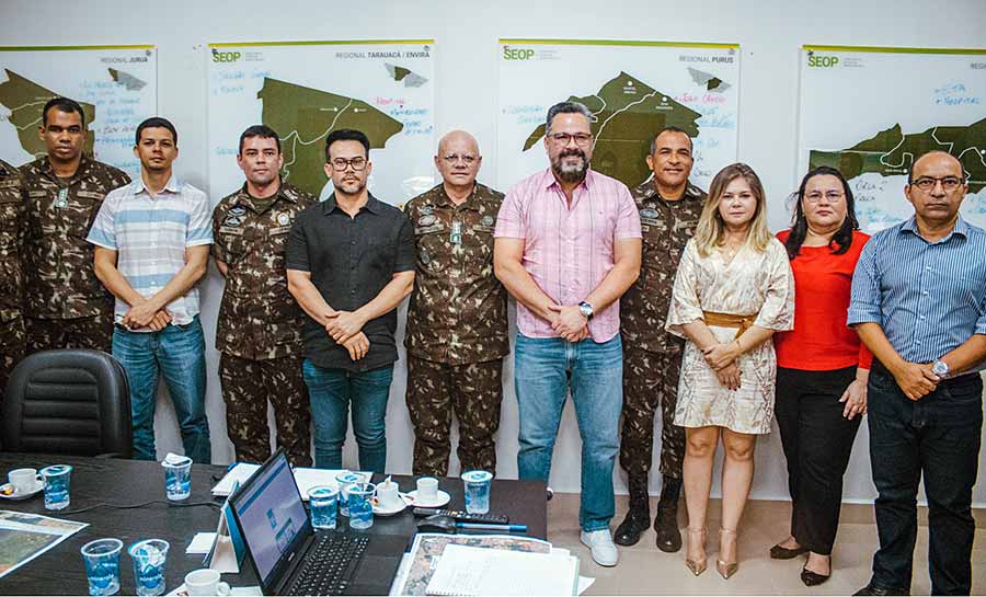 Alan Rick reúne com representantes do Exército e Secretaria de Obras do estado para discutir projeto do Parque da Cidade