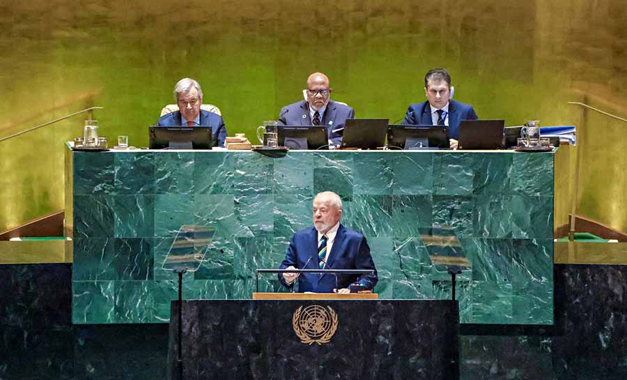 Na ONU, Lula diz que multilateralismo global vem sendo corroído