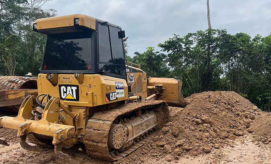 Deracre avança nas obras da terceira entrada do município de Tarauacá