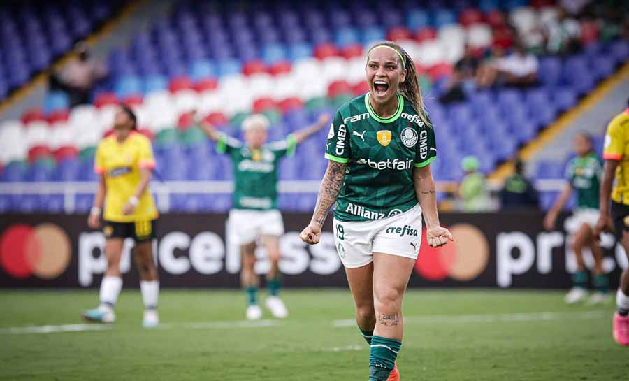 Palmeiras aplica goleada de 5 a 0 na estreia da Libertadores feminina