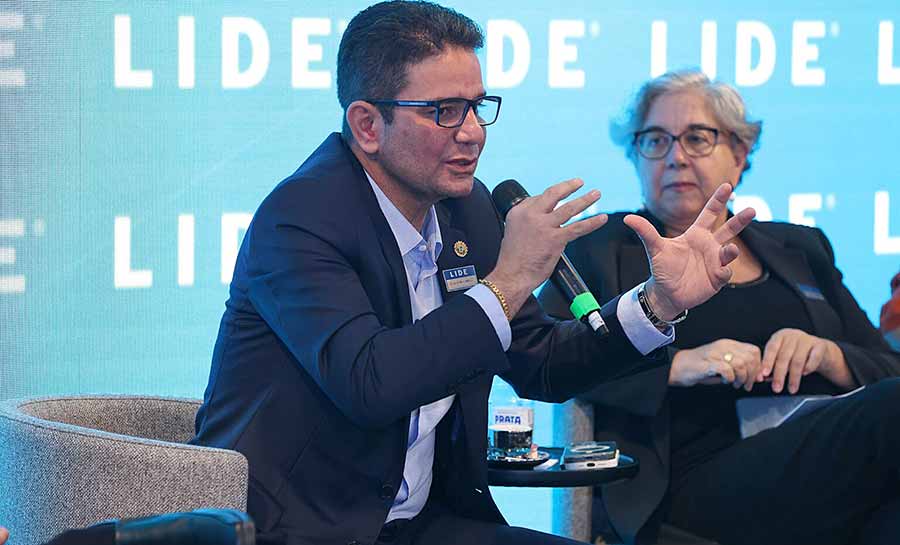 Governador Gladson Cameli faz palestra sobre potencialidades da biodiversidade acreana a empresários em São Paulo