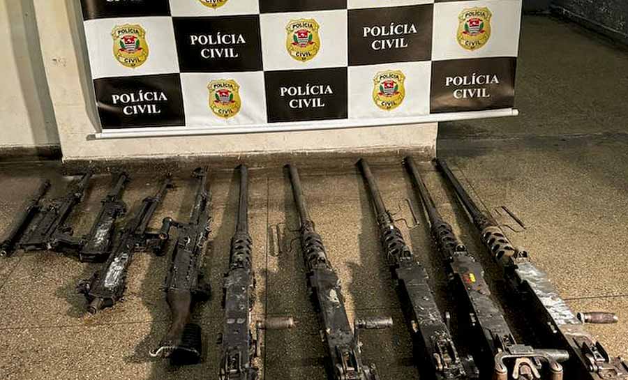 Duas metralhadoras roubadas do Exército são recuperadas no Rio