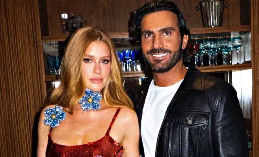 Marina Ruy Barbosa posta clique raro com o noivo, Abdul Fares