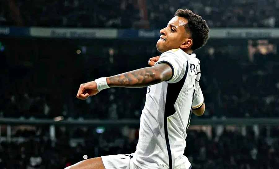 Com golaço de Rodrygo, Real Madrid bate o Napoli na Champions League