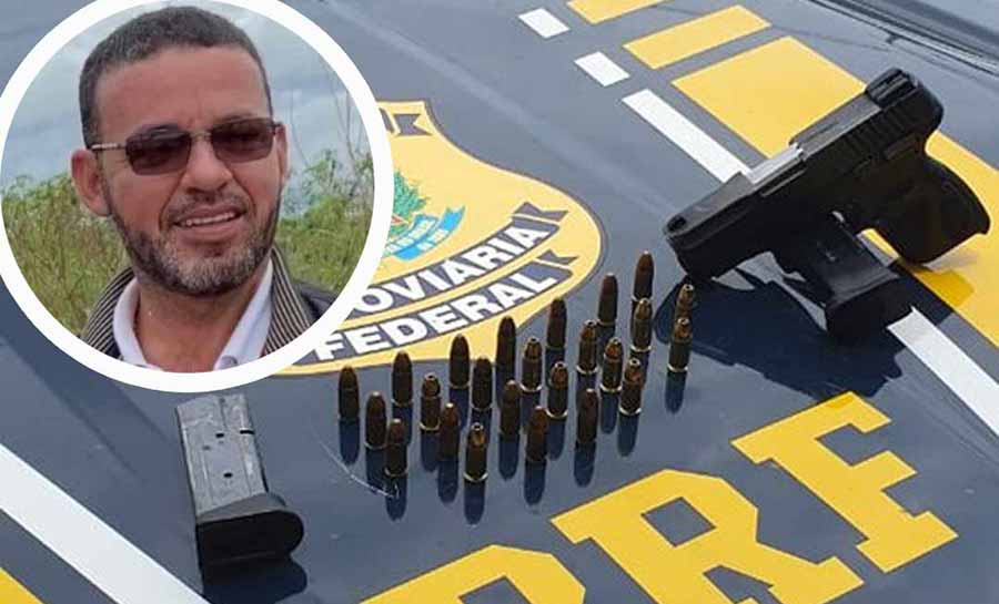 Vereador de Senador Guiomard é preso pela PRF por porte ilegal de arma