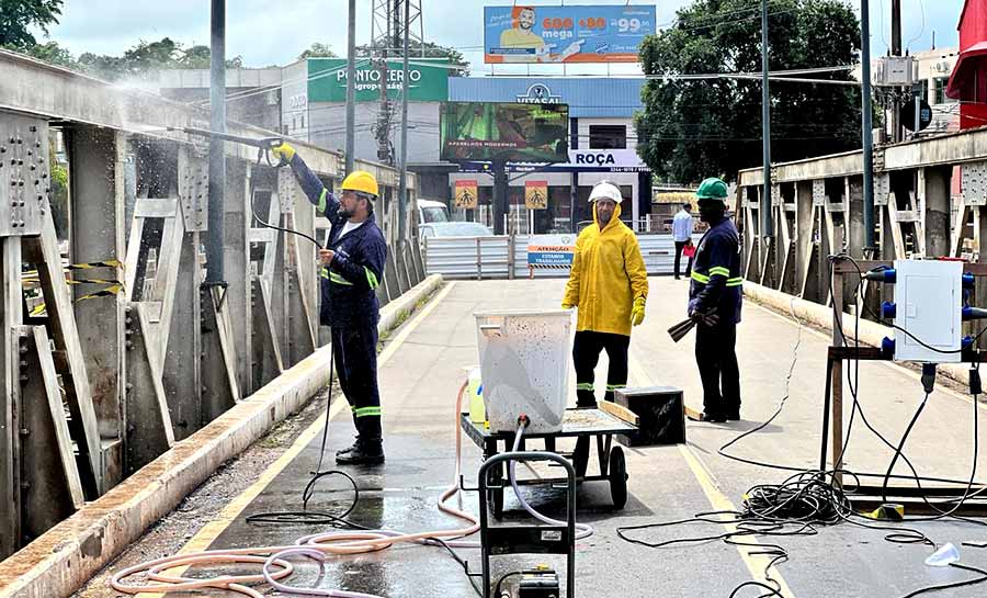 Obra da Ponte Metálica atinge 85% de execução