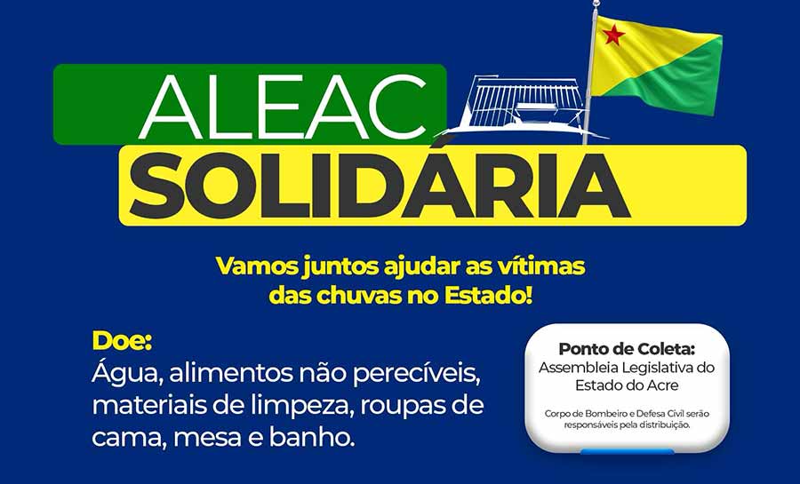 ALEAC inicia campanha para ajudar afetados pela enchente