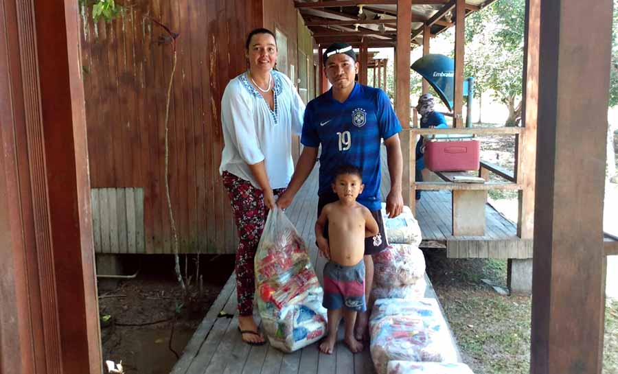 Comunidade do Parque Estadual Chandless recebe apoio humanitário da Secretaria do Meio Ambiente e SEASDH no pós-cheia