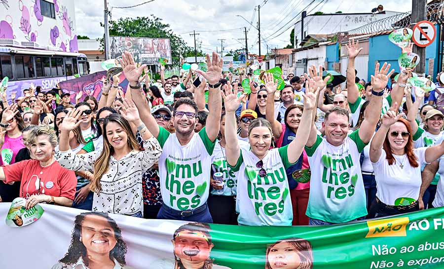 Governo do Acre lidera caminhada pela valorização e dignidade das mulheres