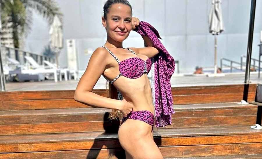 Maiara posta foto de biquíni, e corpo divide opiniões: ‘Muito magra’