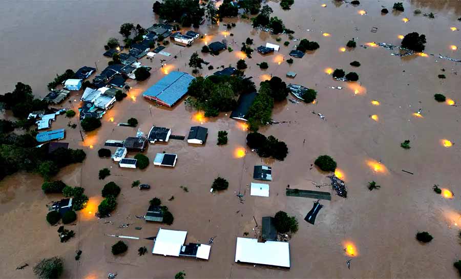 Barragem se rompe parcialmente no Rio Grande do Sul