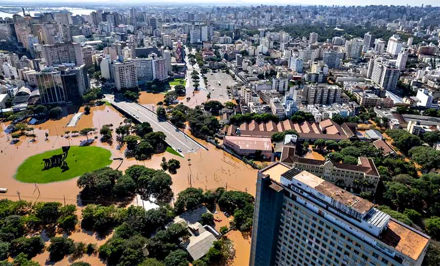 Chuvas diminuem no RS, mas frio intenso e elevação do Guaíba preocupam