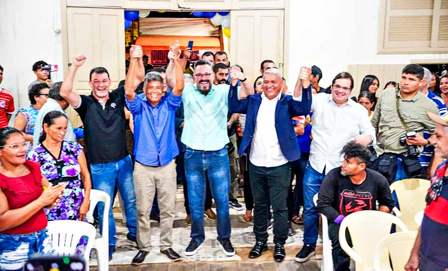 Alan Rick prestigia lançamento da pré-candidatura de Antônio Pedro a prefeito de Xapuri