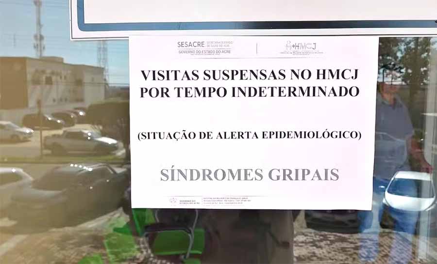 Maternidade no interior do AC proíbe visitas por causa de síndromes gripais; estado vive emergência