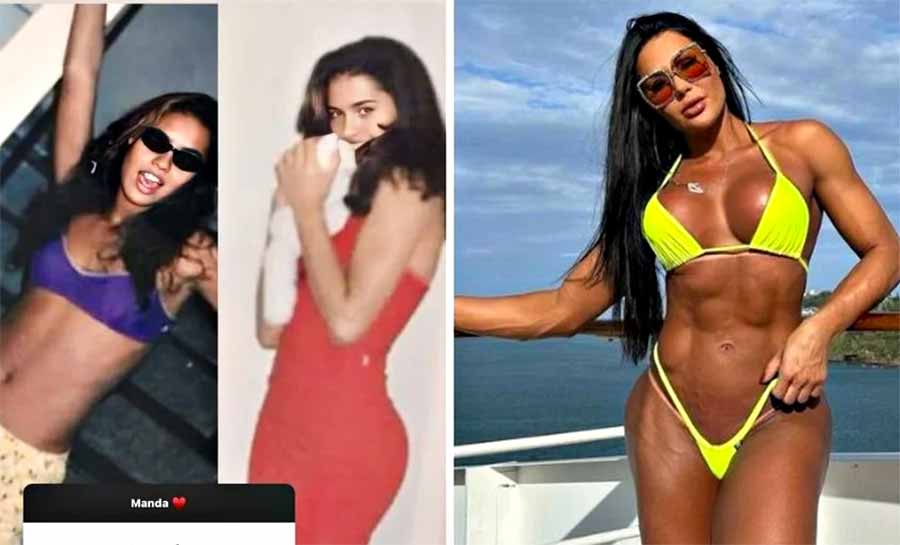 Gracyanne Barbosa mostra o antes e depois do corpo após anos de musculação