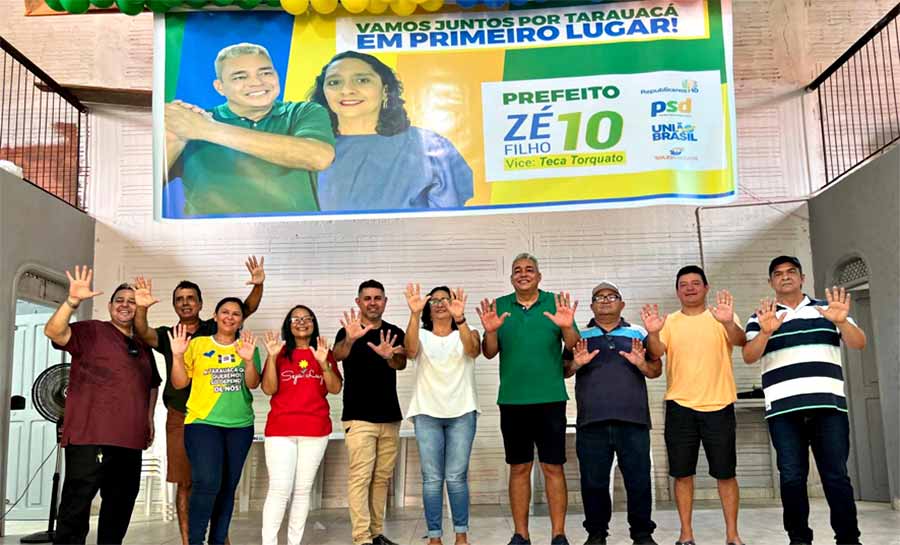 Em Tarauacá, chapa Zé Filho e Teca Torquato sai na frente na campanha e inaugura seu próprio comitê